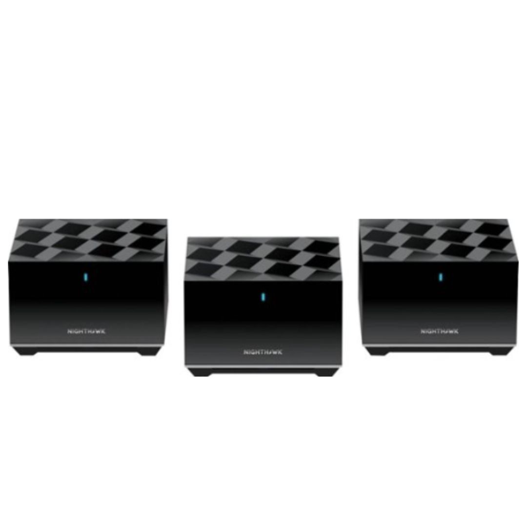 NETGEAR – Nighthawk AX3600 Tri-Band Mesh Wi-Fi System (3-pack) – Black