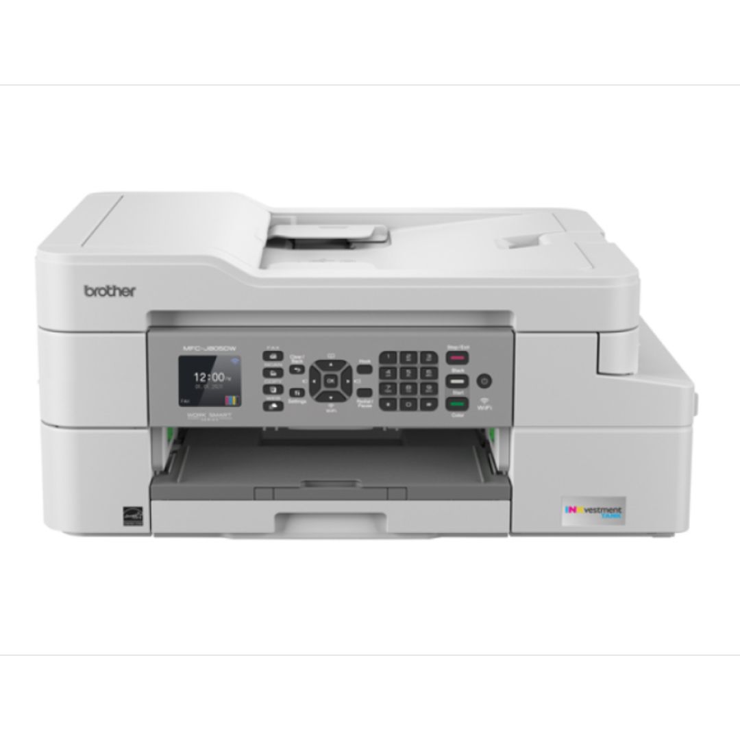 Brother – MFC-J805DW INKvestment Tank Wireless All-In-One Inkjet Printer – White